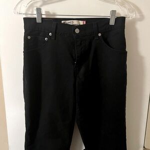 Levi’s 550 Relaxed Bootcut black denim jeans women’s size 4S